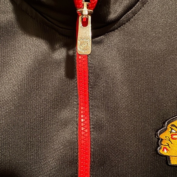 Mens NHL Reebok Chicago Blackhawks Center Ice Collection Golf Collar Shirt Small - Picture 6 of 13